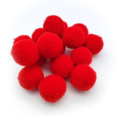 1000 Stück Mini DIY Pompom 1.5/2/2.5cm Fellbommel Faux Kunstpelz Pom Pom Fellpompon mit Druckknöpfen für DIY Hüte, Taschen, Schals, Schuhe, Schlüsselanhänger, Basteln (2.5cm,5) von ZGHQHCDRH