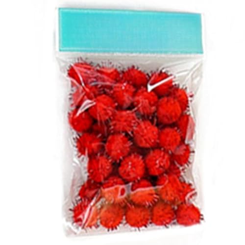 2000 Stück Plush Pompons mit Bunt Glitzer, Mini Pompons, Pompons zum Basteln,für Ostern DIY Kreativen Handwerk Nähen Dekorationen,Gemischte Größen,Bunt (10,all size total 6000pc) von ZGHQHCDRH