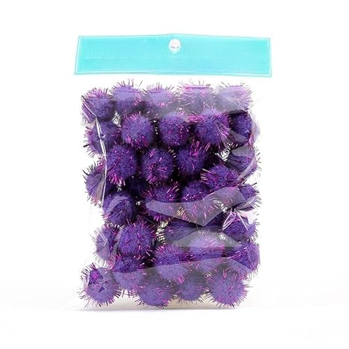 2000 Stück Plush Pompons mit Bunt Glitzer, Mini Pompons, Pompons zum Basteln,für Ostern DIY Kreativen Handwerk Nähen Dekorationen,Gemischte Größen,Bunt (2,all size total 6000pc) von ZGHQHCDRH