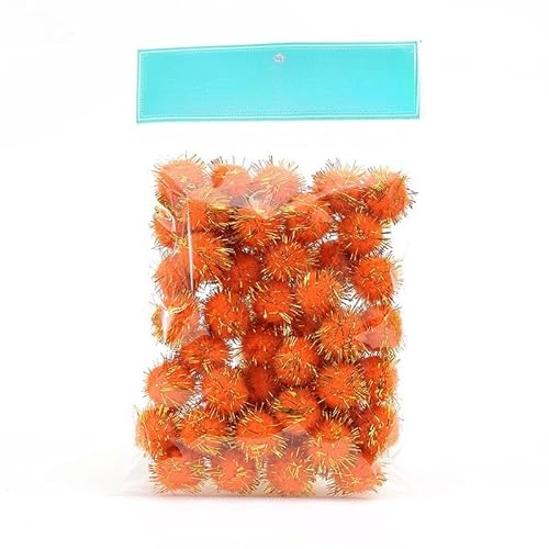 2000 Stück Plush Pompons mit Bunt Glitzer, Mini Pompons, Pompons zum Basteln,für Ostern DIY Kreativen Handwerk Nähen Dekorationen,Gemischte Größen,Bunt (3,all size total 6000pc) von ZGHQHCDRH