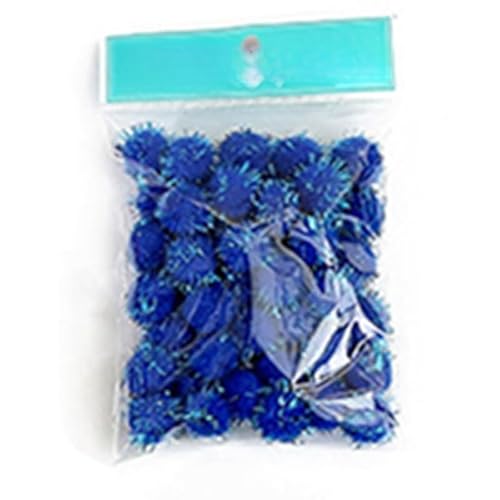 2000 Stück Plush Pompons mit Bunt Glitzer, Mini Pompons, Pompons zum Basteln,für Ostern DIY Kreativen Handwerk Nähen Dekorationen,Gemischte Größen,Bunt (4,all size total 6000pc) von ZGHQHCDRH