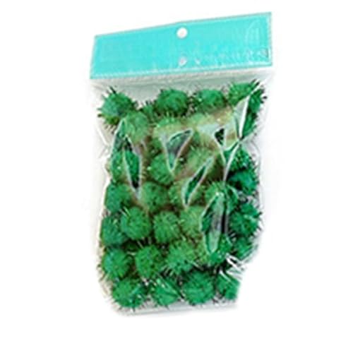 2000 Stück Plush Pompons mit Bunt Glitzer, Mini Pompons, Pompons zum Basteln,für Ostern DIY Kreativen Handwerk Nähen Dekorationen,Gemischte Größen,Bunt (6,all size total 6000pc) von ZGHQHCDRH