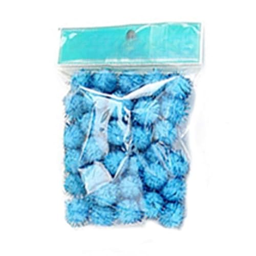 2000 Stück Plush Pompons mit Bunt Glitzer, Mini Pompons, Pompons zum Basteln,für Ostern DIY Kreativen Handwerk Nähen Dekorationen,Gemischte Größen,Bunt (7,all size total 6000pc) von ZGHQHCDRH
