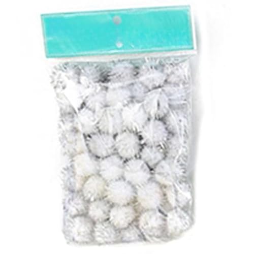 2000 Stück Plush Pompons mit Bunt Glitzer, Mini Pompons, Pompons zum Basteln,für Ostern DIY Kreativen Handwerk Nähen Dekorationen,Gemischte Größen,Bunt (8,all size total 6000pc) von ZGHQHCDRH