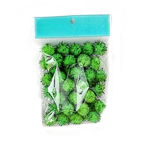 2000 Stück Plush Pompons mit Bunt Glitzer, Mini Pompons, Pompons zum Basteln,für Ostern DIY Kreativen Handwerk Nähen Dekorationen,Gemischte Größen,Bunt (9,all size total 6000pc) von ZGHQHCDRH