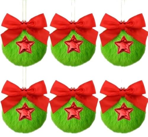 8cm Kunstfell Pompon 6 Stück Fellbommel Fake fur Bommel Haarkugel Anhänger DIY für Tasche Basteln Mehrweg Weihnachtsbaum Deko (J-8 cm) von ZGHQHCDRH