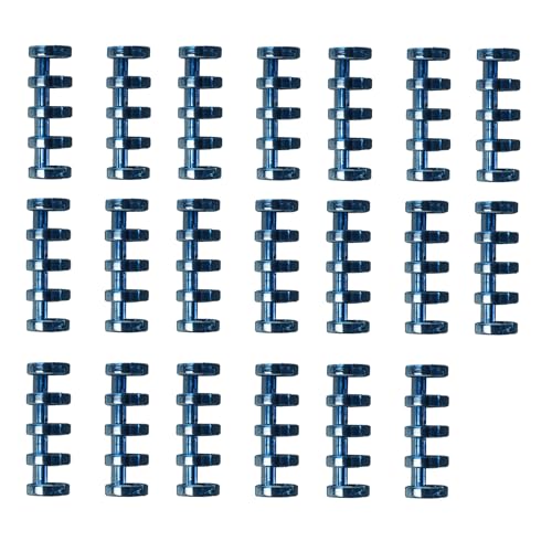 Binderringe, 20 Stück Kunststoff-Ring mit 5 Löchern, lose Blätter, Buchringe, Binder-Clips for DIY-Notizbuch, Tagebuch, Buch, Kalenderbindung von ZGHQHCDRH