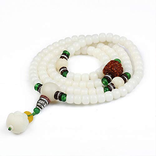 Bodhi-Perlen Armband, Mala-Armband, 108 Armband Holzperlen 6/7/8 mm Original mit Lotusanhänger tibetisch-buddhistisches Gebet Mala Elastische Halskette handgefertigt Makramee Nationalstil Schmuck Bodhi-Perlen Armband, Mala-Armband, 108 Armband Holzperlen 6/7/8 mm Original mit Lotusanhänger tibetisch-buddhistisches Gebet Mala Elastische Halskette handgefertigt Makramee Nationalstil Schmuck von ZGHQHCDRH