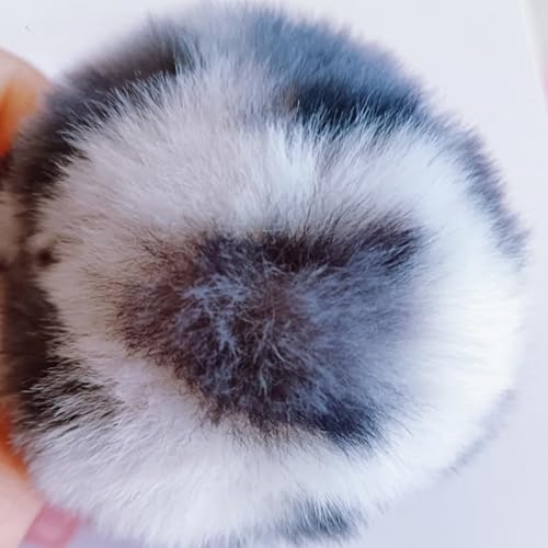 Fellbommel für Mützen Kunstfell Pompon 50 Stück Künstlicher Haarball Nachahmung Fuchs Waschbär Haarkugel Anhänger DIY 3/4/5cm für Mützen Schuhe Schals Taschen Schlüsselanhänger (4 CM,8) von ZGHQHCDRH