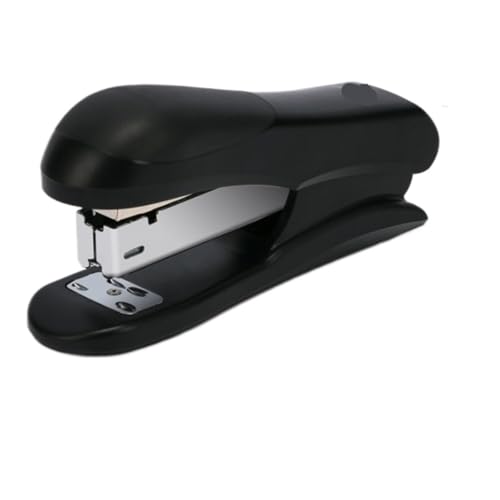Minihefter, Manueller Hefter for den Heimgebrauch, Desktop-Hefter, einfach, dick, tragbar, geeignet for Büro, Schule, Zuhause, for(Black) von ZGHQHCDRH