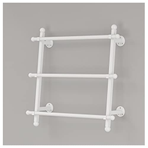Produktpräsentationsregal, Band-/Geschenkpapier-Organizer, Schal-Regal, 3 Etagen, Wandmontage, Metall-Handtuch-Präsentationsständer, Kuchen/Blumen/Geschenkladen(White,65x60cm/25.6x23.6in) von ZGHQHCDRH