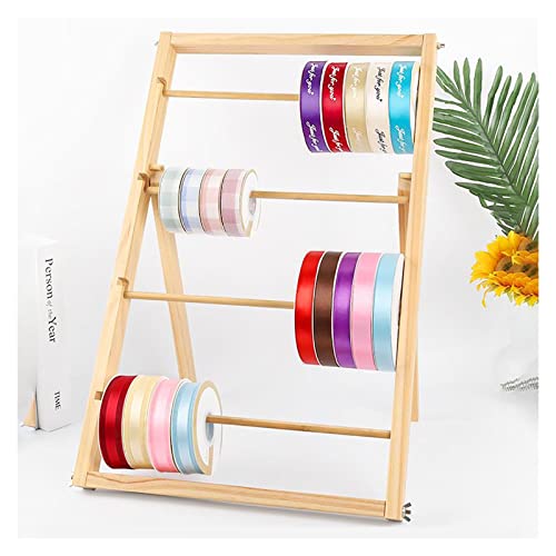 Produktpräsentationsregal, Bastelraum-Bänder-Ausstellungsständer, Blumen-Geschenkpapier-Organizer, 4-stufiger, abnehmbarer Querstangen-Aufbewahrungshalter von ZGHQHCDRH