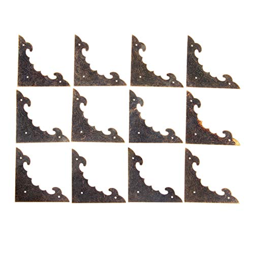 Tischeckenschutz, Vintage-Schutz, 12 Stück, 58 mm, Dekorationshalterung, antiker Schmuck, Holzkisten, Fuß- und Beinschutz, Basteln, Möbelbeschläge, Hardware von ZGHQHCDRH
