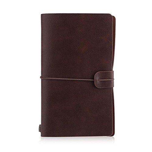 ZGHQHCDRH Notizbücher, Notebook Tragbare Studenten Schule Schreibwaren Schreiben Notebook Business Reise Tagebuch Outdoor Journal Planer Agenda DIY Geburtstag Geschenk(Brown) von ZGHQHCDRH