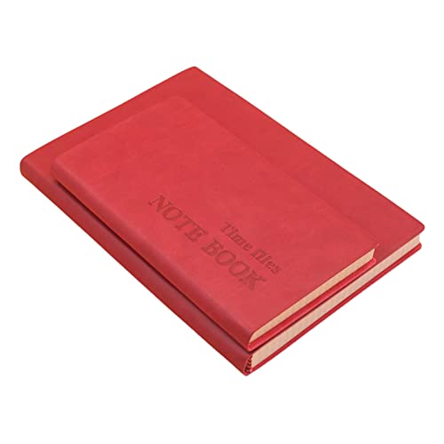 ZGHQHCDRH Notizbücher, Notizbuch, Notizblock, Agenda, Planer, persönliches Raster, Notizbücher, Tagebücher, Tagebuch, Budgetbücher, Büro, Schulbedarf, Taschenplaner(Burgundy,148 * 212mm) von ZGHQHCDRH