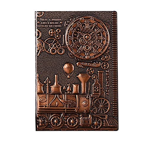 ZGHQHCDRH Notizbücher, Notizbuch Retro Notizbuch 3D Steampunk Gravureffekt PU Reisenotizbuch Zugdruck Dekoration Tagebuch Exquisites Buch ZGHQHCDRH Notizbücher, Notizbuch Retro Notizbuch 3D Steampunk Gravureffekt PU Reisenotizbuch Zugdruck Dekoration Tagebuch Exquisites Buch von ZGHQHCDRH