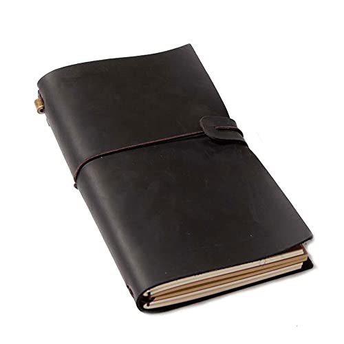ZGHQHCDRH Notizbücher, Notizbuch Traveler es Notebook Traveler Leder Tagebuch Handgemacht Notizbuch Journal Rindsleder Schule Vintage Stationary Mini(12x21cm) von ZGHQHCDRH