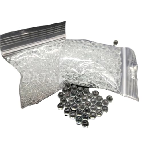 ZGHSWM 1000 Stück/2000 Stück Durchmesser 1 mm bis 11 mm kleine Glaskugeln hochpräzise transparente Glasperlen für Laborexperimente (2,5 mm, 2000 Stück) von ZGHSWM