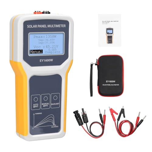 1600 W Photovoltaik-Panel-Multimeter, Solarpanel M-PPT-Tester, Leerlauf-Spannungstest, Steckdosen-Spannungsstrom-Test-Messgerät Genau Messen von ZGJIAJU