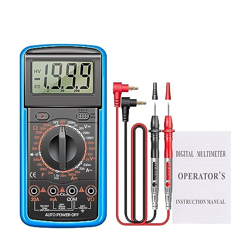 1999 Zählt Digital-Multimeter AC/DC Strom Spannung Tester Elektrische Test Meter Professionelle Analog Multimetr Genau Messen(12 Blue) von ZGJIAJU