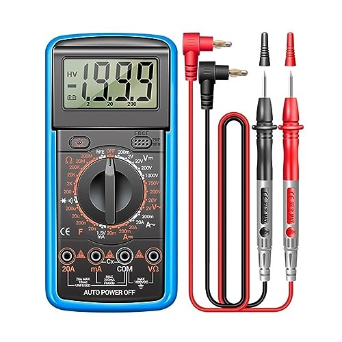 1999 Zählt Digital-Multimeter AC/DC Strom Spannung Tester Elektrische Test Meter Professionelle Analog Multimetr Genau Messen(12 Blue Box) von ZGJIAJU