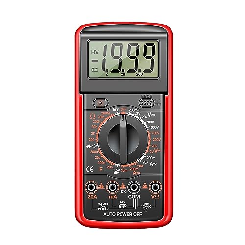 1999 Zählt Digital-Multimeter AC/DC Strom Spannung Tester Elektrische Test Meter Professionelle Analog Multimetr Genau Messen(Orang PRO) von ZGJIAJU