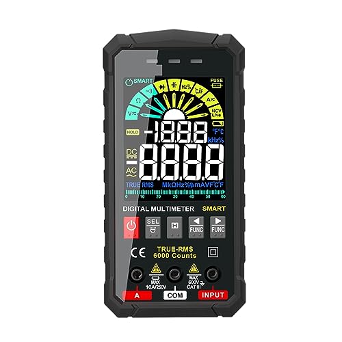 600V Digitalmultimeter Ture RMS AC DC NCV Smart Multimetro Tester Ohm Kapazität Spannungsmesser Genau Messen(119B black) von ZGJIAJU