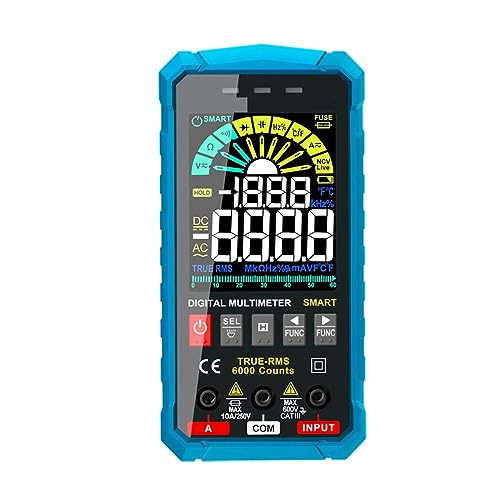 600V Digitalmultimeter Ture RMS AC DC NCV Smart Multimetro Tester Ohm Kapazität Spannungsmesser Genau Messen(119B blue) von ZGJIAJU