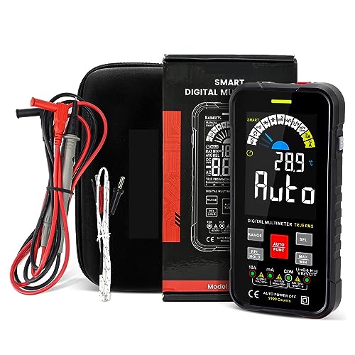 9999 Counts Digital Multimeter Smart Auto Range 1000V 10A Tester Meter Ohm Kapazität REL True RMS AC DC DMM Genau Messen(Black) von ZGJIAJU