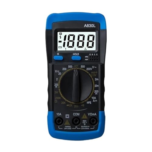 A830L LCD Digital Multimeter AC DC Spannung Diode Freguency Multitester Strom Tester Leucht Display Mit Summer Funktion Genau Messen(Blue Black) von ZGJIAJU