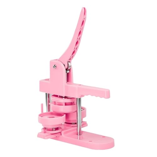 Abzeichen Macher 25/32/58 MM Rosa Button Maker Maschine Mehrere-Größe Abzeichen Set Taste Teile Kreis Cutter Form Abzeichen Presse Maker Maschine(58MM Suit) von ZGJIAJU