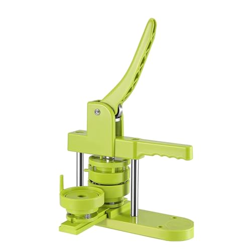 Abzeichen Macher Button Maker Machine, 100 Stück Metallknopf- Und Kreisschneider, Bilder, Dichtung, Abzeichen, Stanzmaschine(32mmSet Sliding) von ZGJIAJU