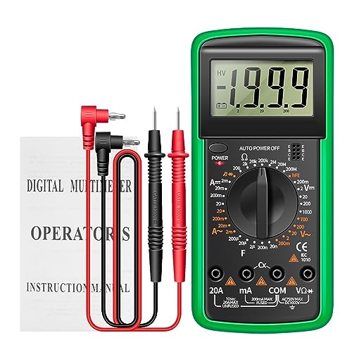 Digital-Multimeter AC/DC Transistor Tester Elektrische NCV Test Meter Professionelle Analog Auto Range Multimetro Genau Messen(Green) von ZGJIAJU