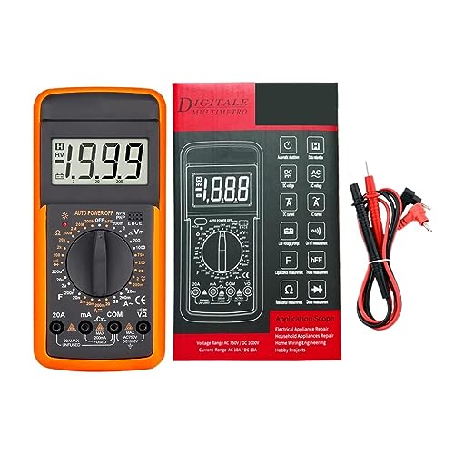 Digital-Multimeter DC AC Multimeter Kapazität Tester Manual Range Spannung Meter True RMS Transistor Tester Elektriker Werkzeug Genau Messen(A) von ZGJIAJU