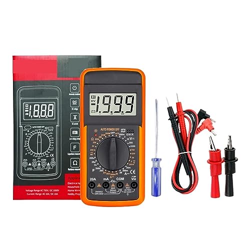 Digital-Multimeter DC AC Multimeter Kapazität Tester Manual Range Spannung Meter True RMS Transistor Tester Elektriker Werkzeug Genau Messen(A PRO) von ZGJIAJU