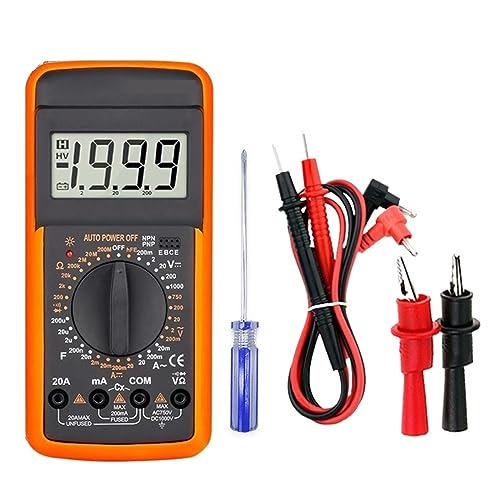 Digital-Multimeter-Tester, Manueller Bereich, Spannungsmesser, True RMS-Transistortester, Elektriker-Werkzeug, Messgeräte Genau Messen(A PRO) von ZGJIAJU