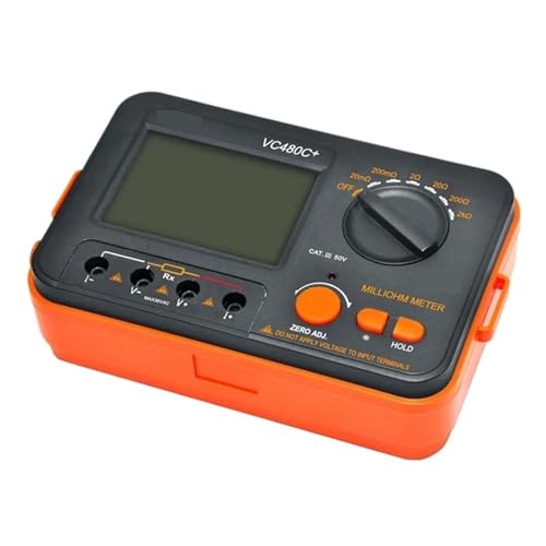Digitales Milli-Ohm-Messgerät VC480C+, LCD-Hintergrundbeleuchtung, 4-Draht-Test, Niederohmiges Multimeter, 6 Bereiche, Genauigkeitsmessgerät Genau Messen Digitales Milli-Ohm-Messgerät VC480C+, LCD-Hintergrundbeleuchtung, 4-Draht-Test, Niederohmiges Multimeter, 6 Bereiche, Genauigkeitsmessgerät Genau Messen von ZGJIAJU