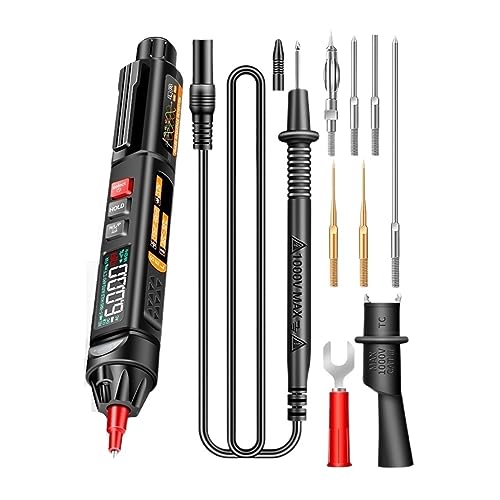 Digitales Smart-Multimeter AC DC Spannung Strom Widerstand Kapazität Tester Multitester True-RMS NCV Tester Genau Messen(A3009 PRO) von ZGJIAJU