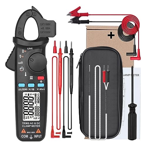 Digitales Zangenmessgerät, Multimeter, Gleichstrom, Wechselstrom, 100 A, 0,1/1 MA, Autoreparatur-Amperemeter, Spannung, Ohm, NCV-Durchgangsprüfer Genau Messen(ACM91 with T1101) von ZGJIAJU