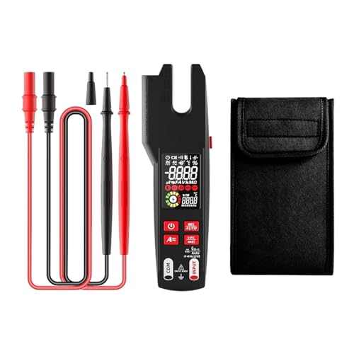 Digitales Zangenmessgerät Gabel DC/AC 600A Professionelles Amperemeter Zange T-RMS Strom OpenJaw Elektrischer Tester Auto-Multimeter Genau Messen(U6-USB Charging) von ZGJIAJU