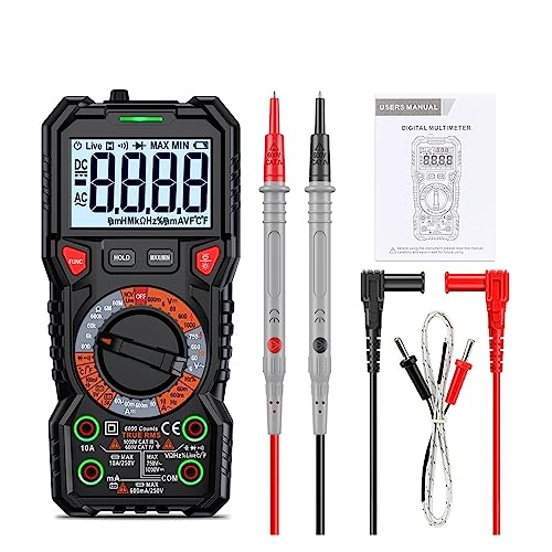 Digitalmultimeter 20000 Zählt True RMS NCV Multimeter Transistortester Voltimetro Kapazitätsmesser Genau Messen(118C) von ZGJIAJU