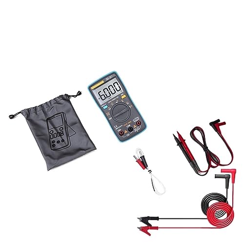 Digitalmultimeter Auto Range True RMS 8000 Hochpräzises Amperemeter Voltmeter Smart Kondensator Temperatur NCV Ohm Tester Genau Messen(102 With 101) von ZGJIAJU