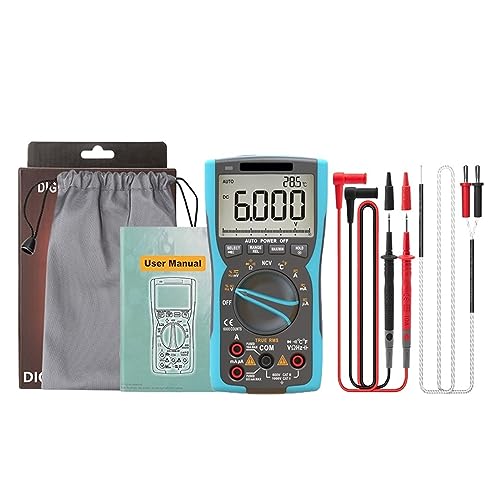 Digitalmultimeter True-RMS 9999 3-zeiliges Display Analogtester Strom Voltmeter Kondensator Temperatur VFC NCV Meter Genau Messen(ZT-Y2) von ZGJIAJU