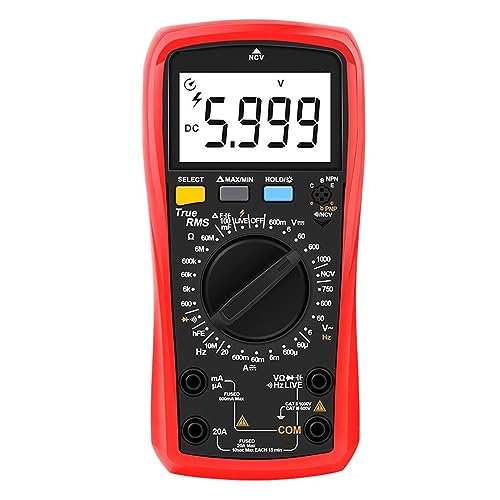 Digitalmultimeter True RMS Digitalmultimeter Multifunktionales Kleines Universalmessgerät Genau Messen(890D Plus) von ZGJIAJU