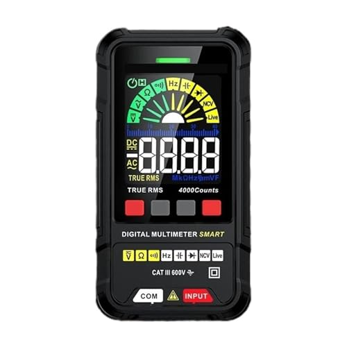 HT124 Digitalmultimeter 4000 Counts Auto Range Spannungsprüfer Ohm Hz Kapazität True RMS AC DC DMM Multitester Genau Messen(HT124B Plus) von ZGJIAJU