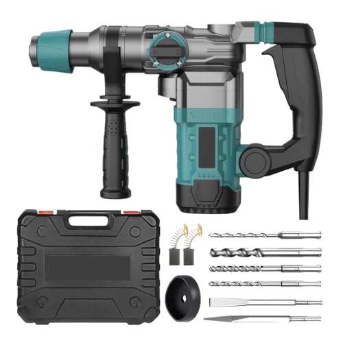 Hammerbohrer 1200W Drehbarer Elektrischer Bohrhammer Betonperforator Elektrischer Hammer/Bohrer/Elektrische Spitzhacke For Abbruch Betonschlitzen von ZGJIAJU