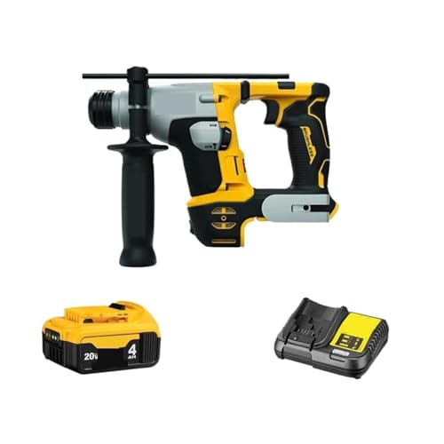 Hammerbohrer 20V Bohrhammer Akku 5/8 Zoll Hammer Kit Mit Lithium-Ionen-Akku Stanzmaschine(4.0AH Charger) von ZGJIAJU