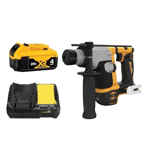 Hammerbohrer 4Ah/5Ah Kombination Bürstenloser Akku-Kompaktbohrer 20V Effizientes Elektrowerkzeug(With 4AH battery) von ZGJIAJU