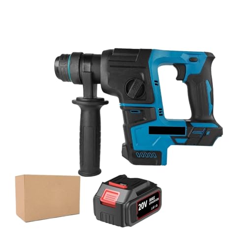 Hammerbohrer Bürstenloser Elektrischer Bohrhammer, Multifunktionale Rotierende Kabellose Wiederaufladbare Elektrowerkzeuge For 18-V-Batterie(One battery) von ZGJIAJU
