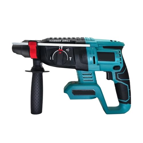 Hammerbohrer Elektrischer Bürstenloser Bohrhammer, Multifunktionaler Kabelloser Bohrhammer, Elektrowerkzeug For 18-V-Akku (ohne Akku) von ZGJIAJU